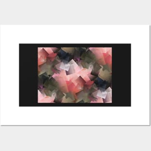 Abstract In Pink, Grey And Green Posters and Art